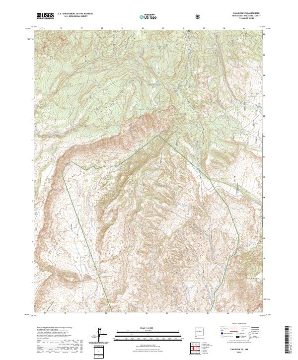 US Topo 7.5-minute map for Canjilon SE NM