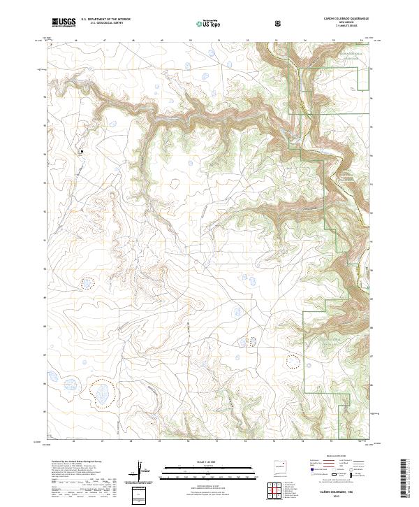 US Topo 7.5-minute map for Canon Colorado NM