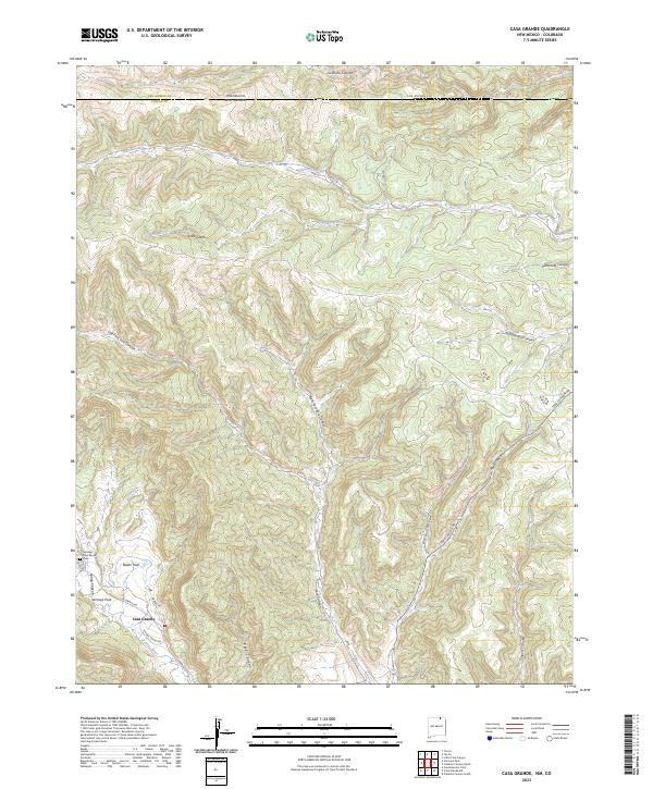 US Topo 7.5-minute map for Casa Grande NMCO
