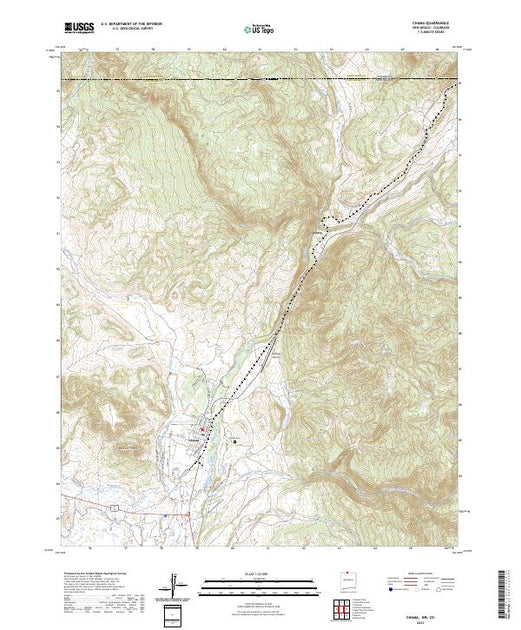 US Topo 7.5-minute map for Chama NMCO – American Map Store