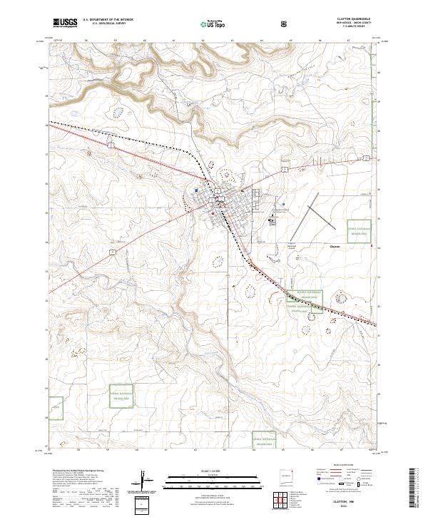 US Topo 7.5-minute map for Clayton NM