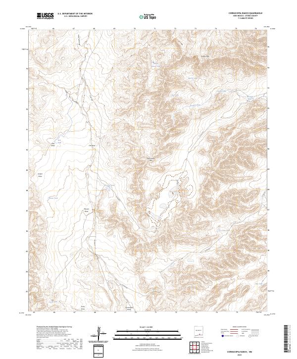 US Topo 7.5-minute map for Cornucopia Ranch NM