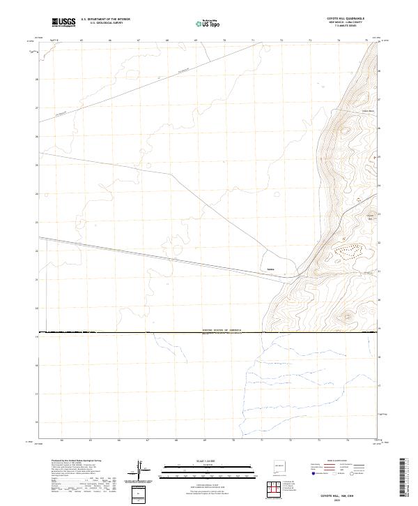 US Topo 7.5-minute map for Coyote Hill NMCHH