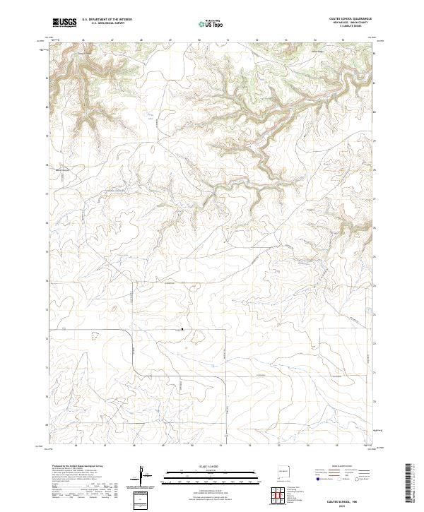 US Topo 7.5-minute map for Cuates School NM