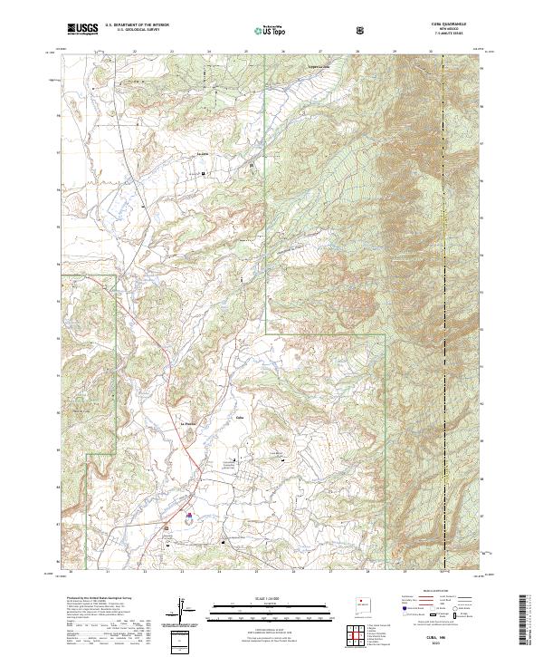 US Topo 7.5-minute map for Cuba NM