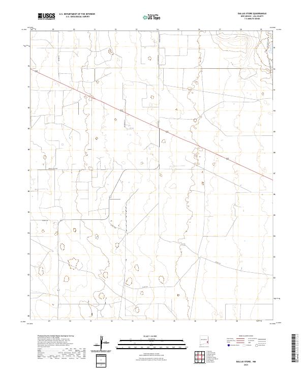 US Topo 7.5-minute map for Dallas Store NM