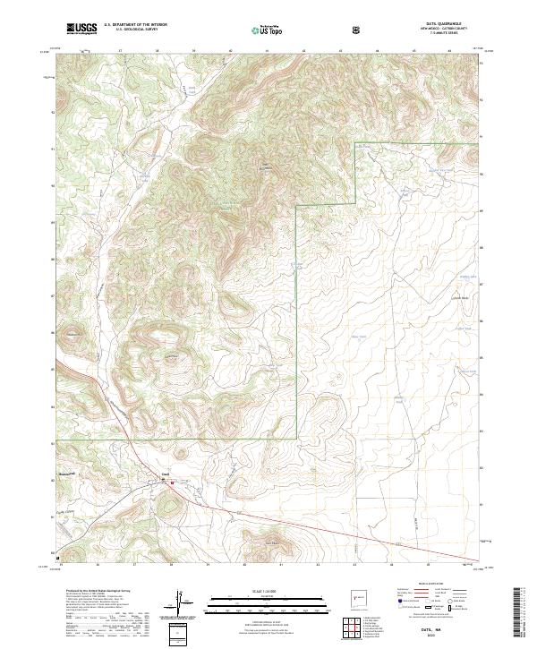 US Topo 7.5-minute map for Datil NM