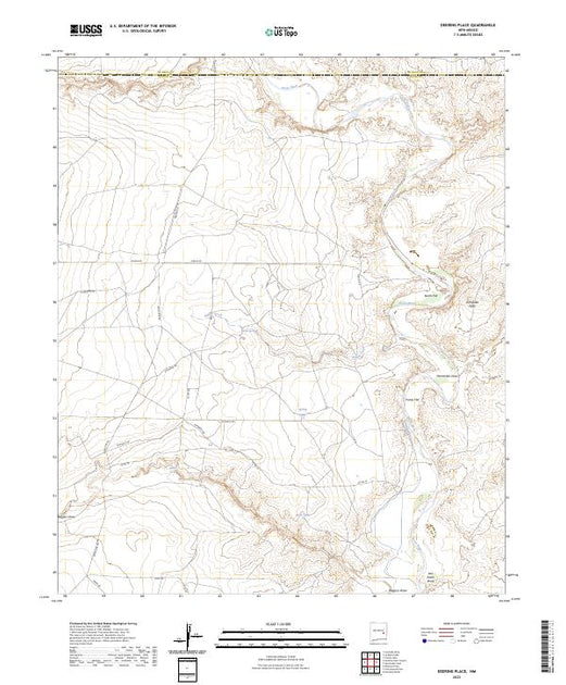 US Topo 7.5-minute map for Deering Place NM – American Map Store
