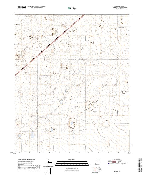 US Topo 7.5-minute map for Delphos NM