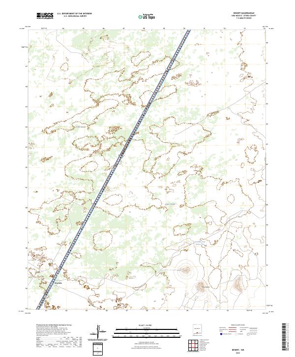 US Topo 7.5-minute map for Desert NM