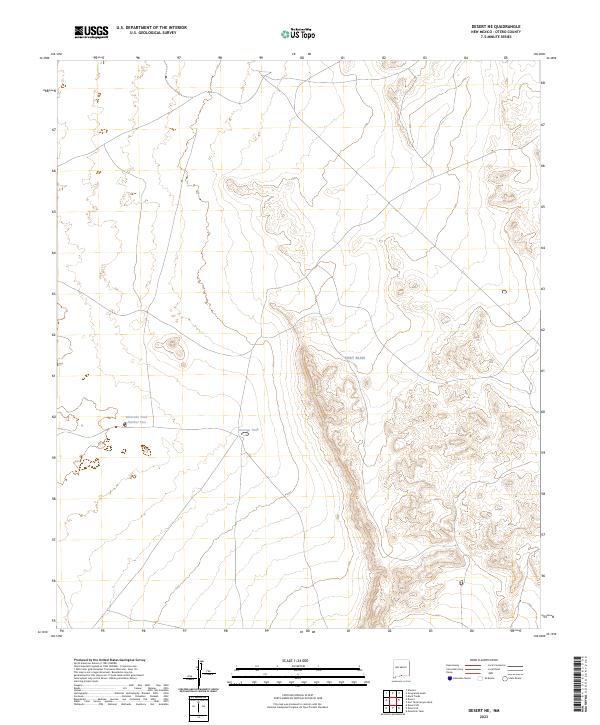 US Topo 7.5-minute map for Desert NE NM