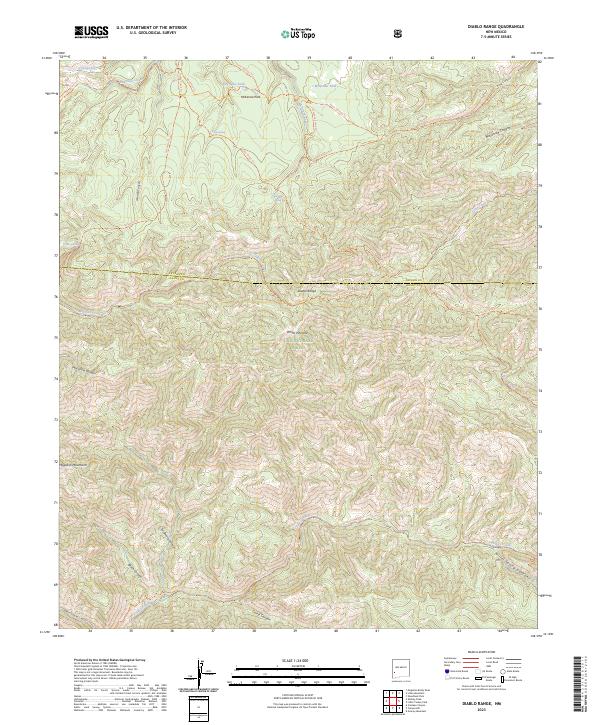 US Topo 7.5-minute map for Diablo Range NM