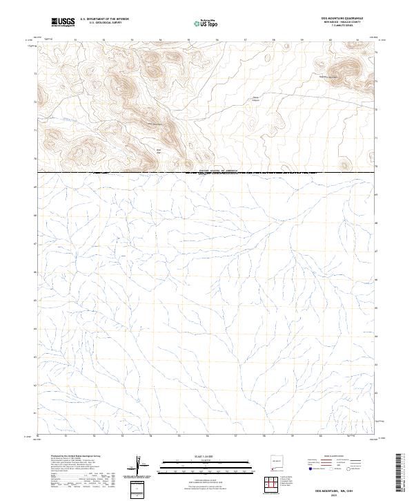 US Topo 7.5-minute map for Dog Mountains NMCHH