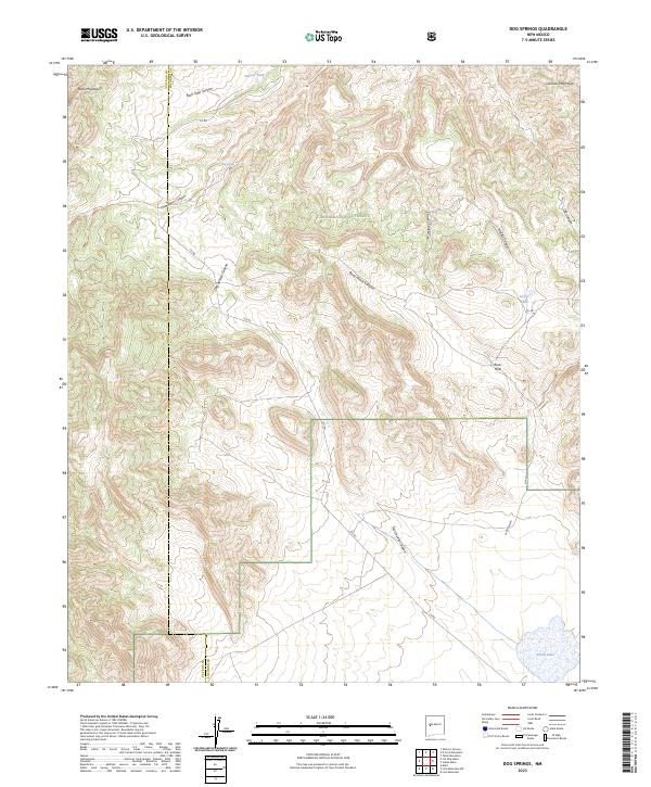 US Topo 7.5-minute map for Dog Springs NM
