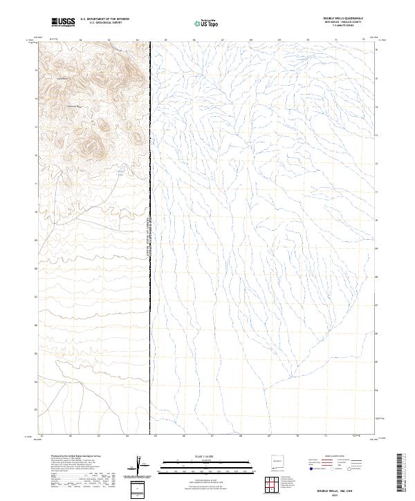 US Topo 7.5-minute map for Double Wells NMCHH