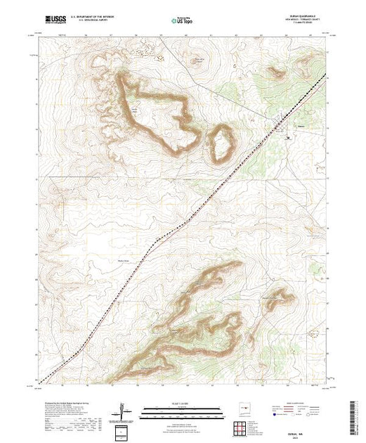 US Topo 7.5-minute map for Duran NM – American Map Store