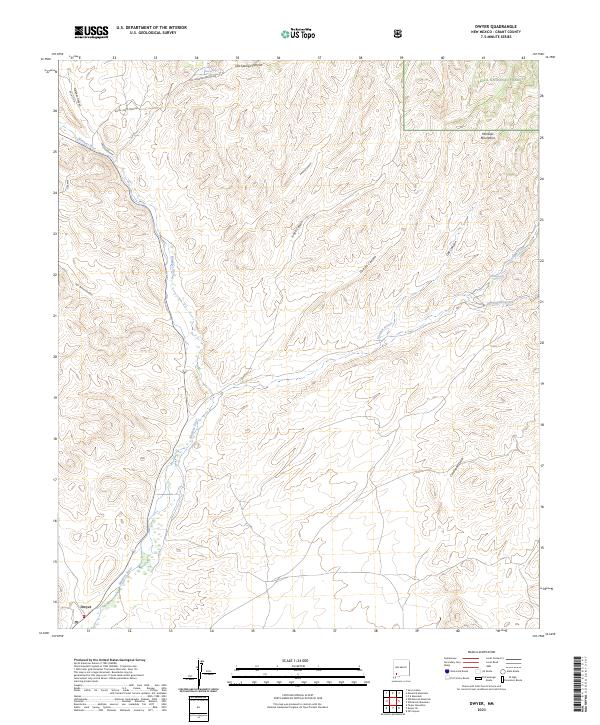 US Topo 7.5-minute map for Dwyer NM