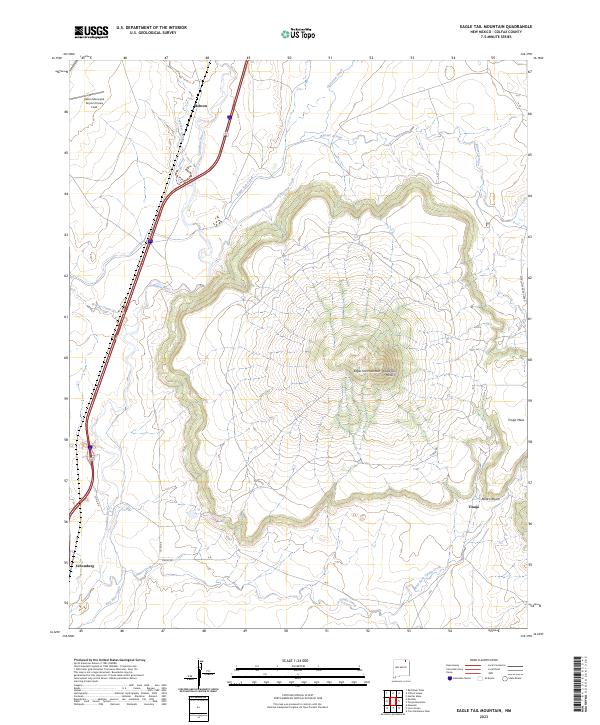 US Topo 7.5-minute map for Eagle Tail Mountain NM