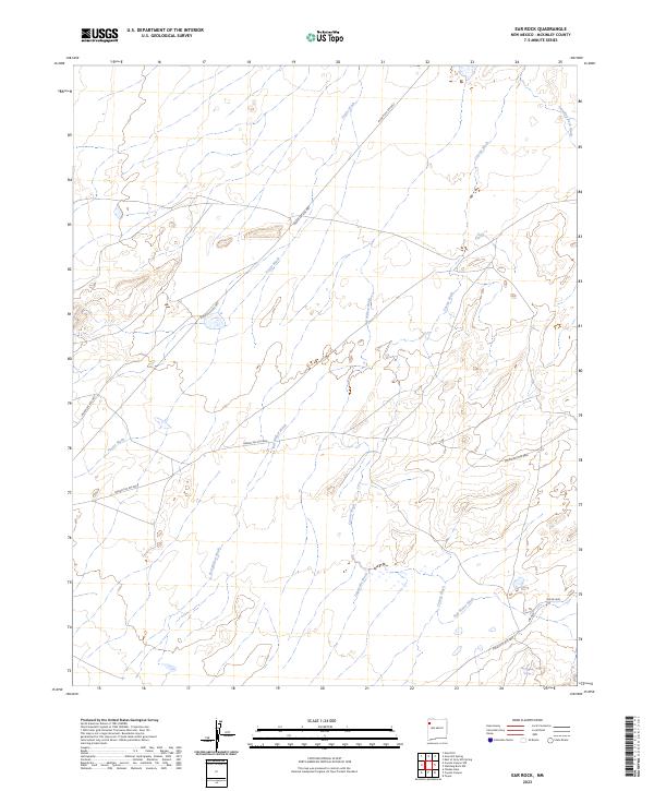 US Topo 7.5-minute map for Ear Rock NM