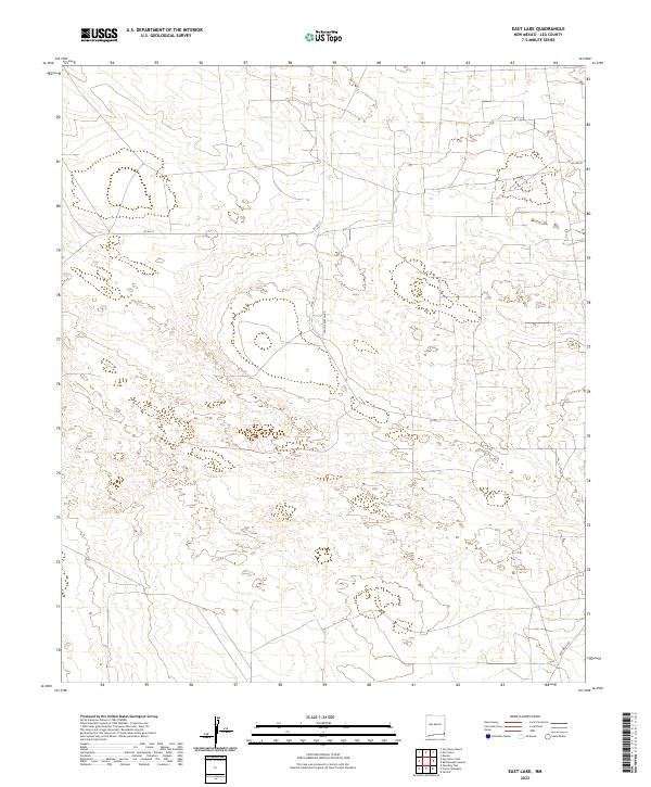 US Topo 7.5-minute map for East Lake NM