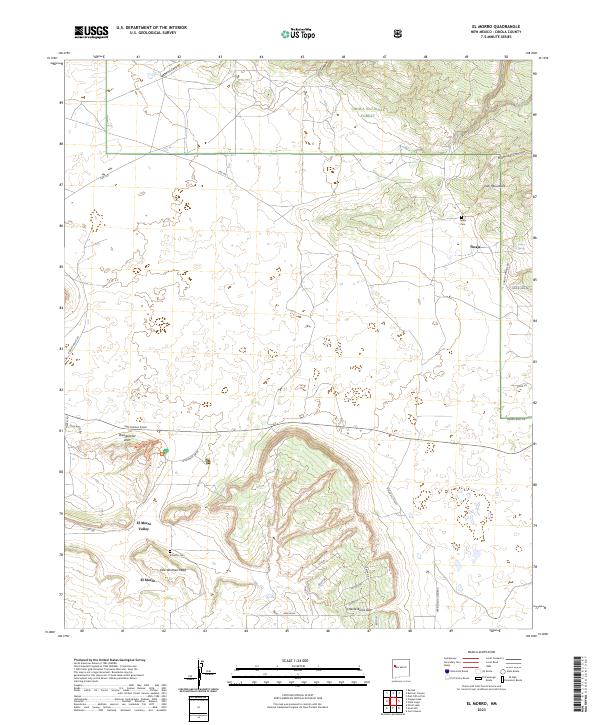 US Topo 7.5-minute map for El Morro NM
