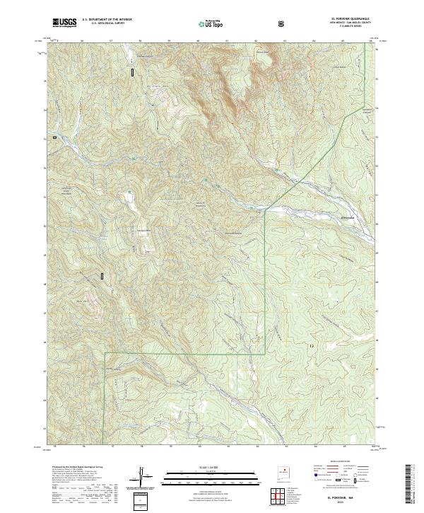 US Topo 7.5-minute map for El Porvenir NM