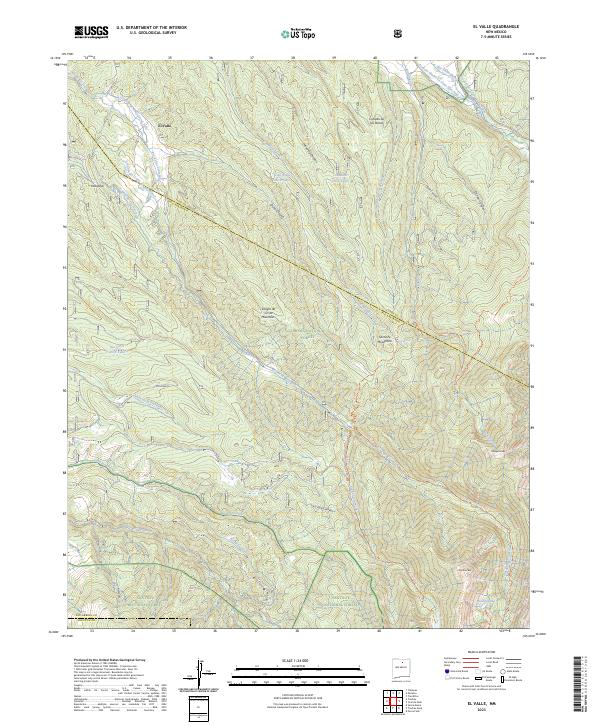 US Topo 7.5-minute map for El Valle NM