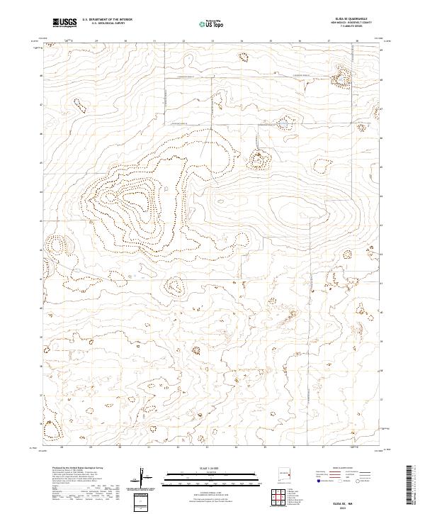 US Topo 7.5-minute map for Elida SE NM