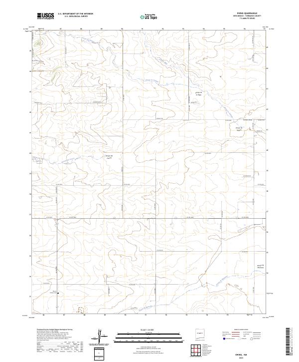 US Topo 7.5-minute map for Ewing NM