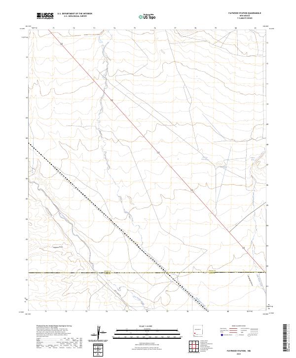US Topo 7.5-minute map for Faywood Station NM
