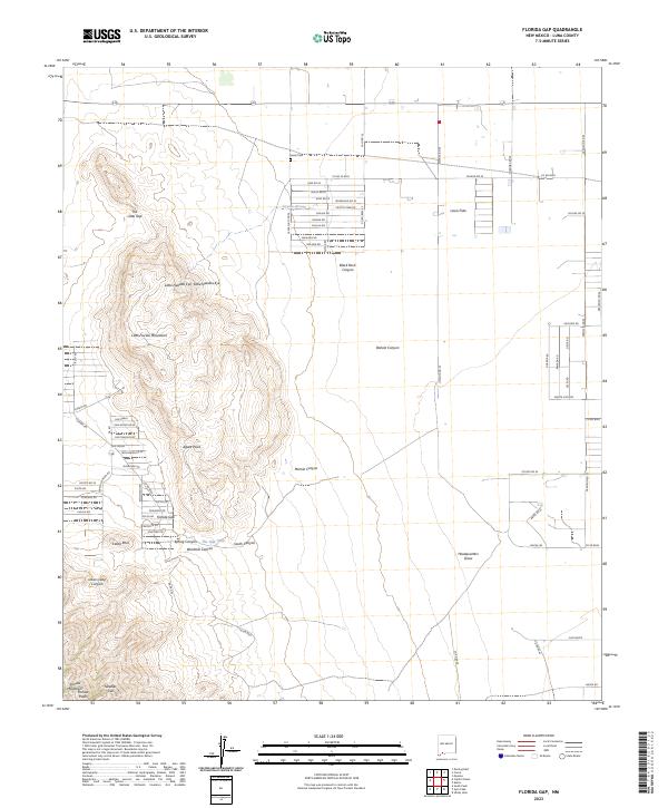 US Topo 7.5-minute map for Florida Gap NM