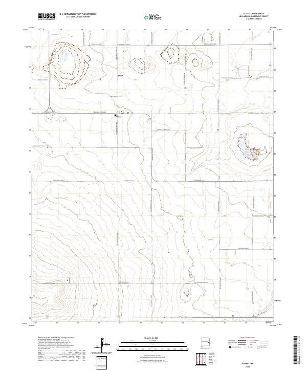 US Topo 7.5-minute map for Floyd NM