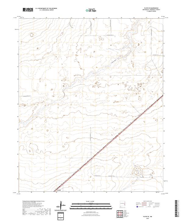 US Topo 7.5-minute map for Floyd SE NM