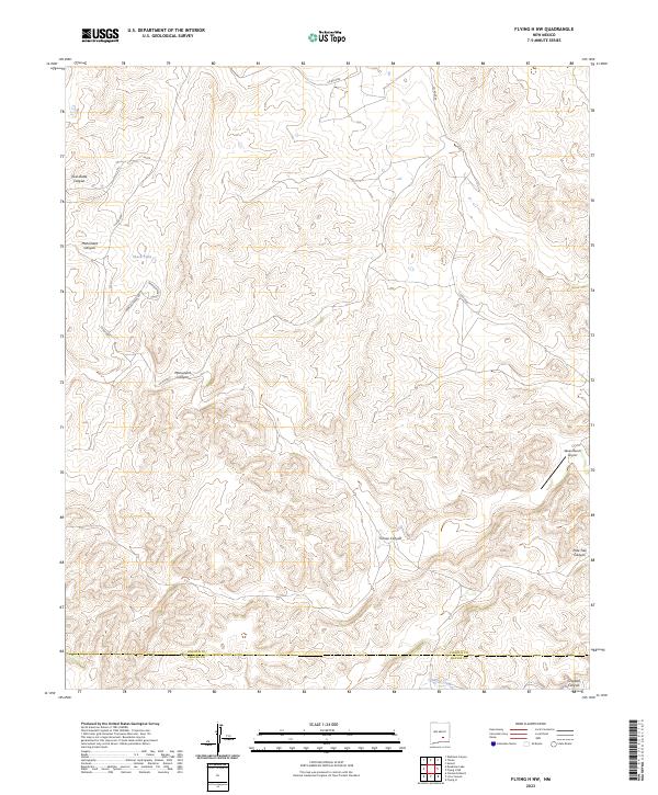 US Topo 7.5-minute map for Flying H NW NM