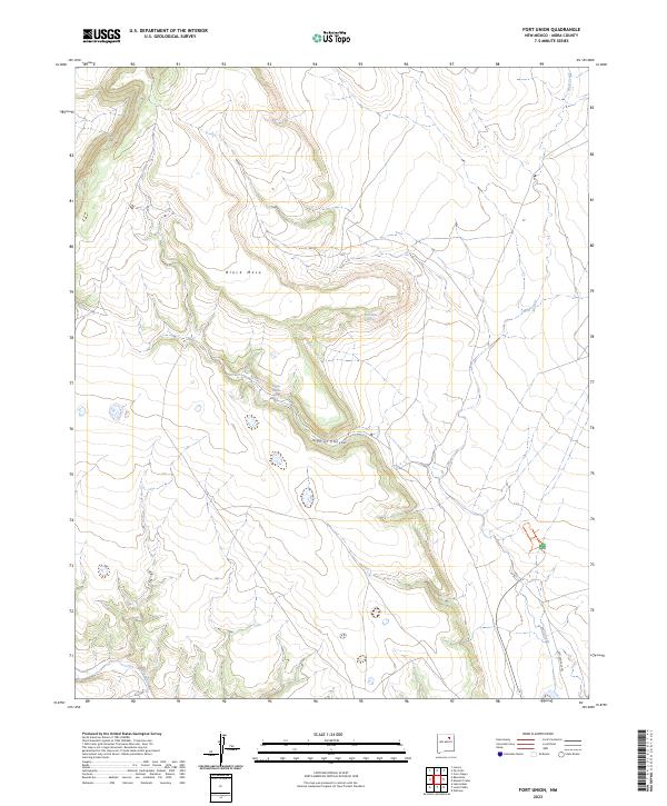 US Topo 7.5-minute map for Fort Union NM