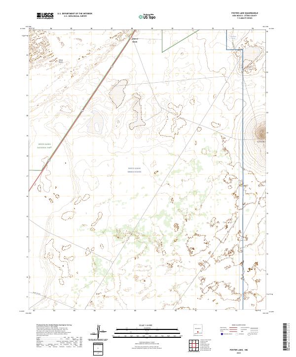 US Topo 7.5-minute map for Foster Lake NM