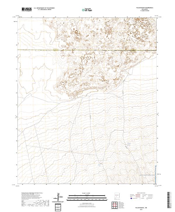 US Topo 7.5-minute map for Fuller Ranch NM