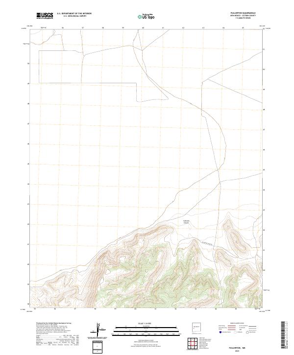 US Topo 7.5-minute map for Fullerton NM