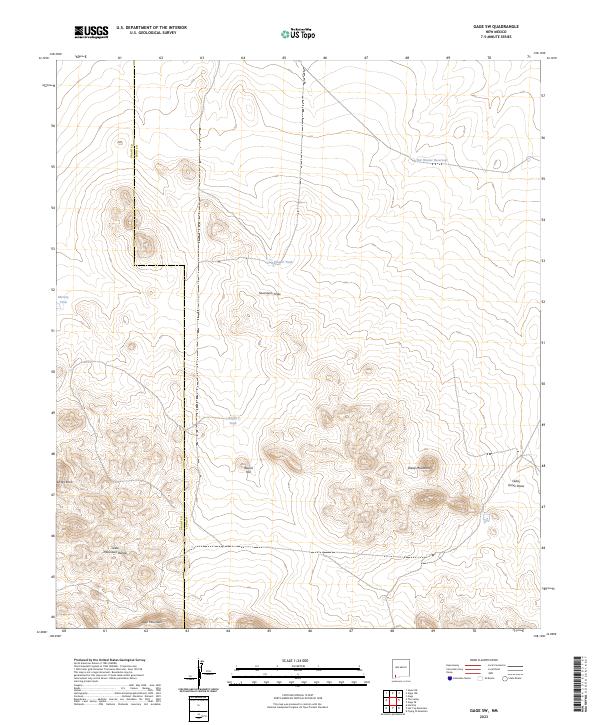 US Topo 7.5-minute map for Gage SW NM