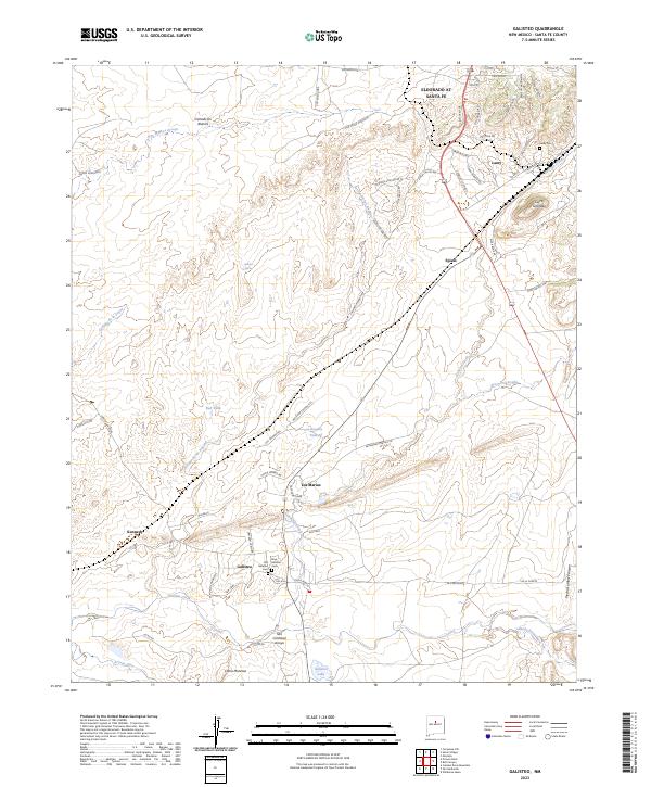 US Topo 7.5-minute map for Galisteo NM