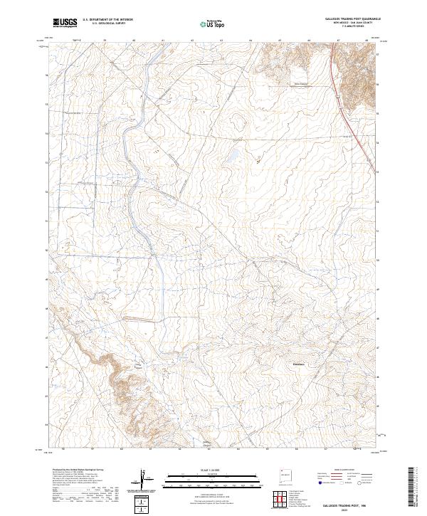 US Topo 7.5-minute map for Gallegos Trading Post NM