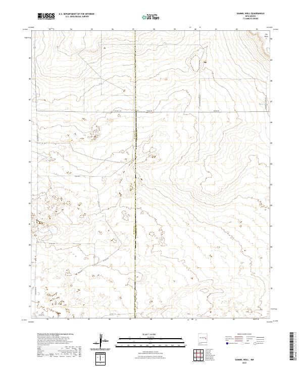 US Topo 7.5-minute map for Gammil Well NM