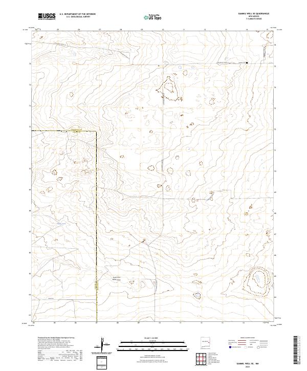 US Topo 7.5-minute map for Gammil Well SE NM