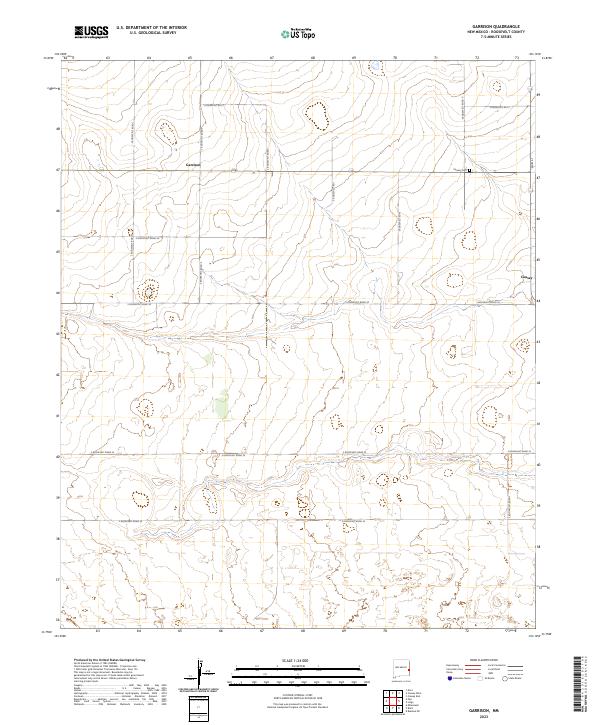 US Topo 7.5-minute map for Garrison NM