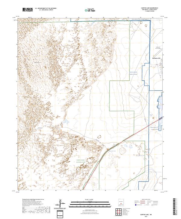 US Topo 7.5-minute map for Garton Lake NM