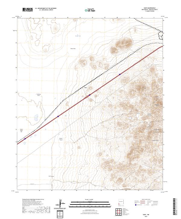 US Topo 7.5-minute map for Gary NM