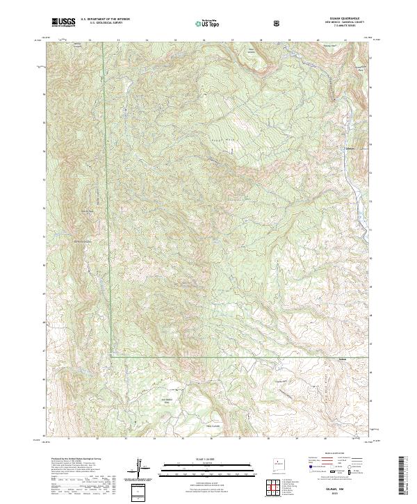 US Topo 7.5-minute map for Gilman NM