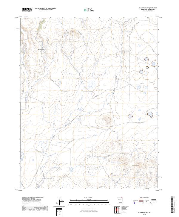US Topo 7.5-minute map for Gladstone NW NM