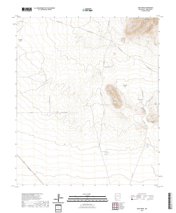 US Topo 7.5-minute map for Goat Ridge NM