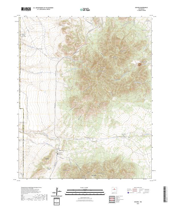 US Topo 7.5-minute map for Golden NM